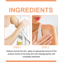 Crème Corporelle Éclaircissante Rapide Personnalisée à la Vitamine C et à l'Arbutine, Lotion Hydratante pour le Corps, Crème Éclaircissante à la Nicotinamide et à la Papaye