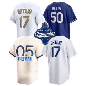2025 Champion du monde de la série masculine 50 maillots de baseball Mookie Betts cousus 34 <span class=keywords><strong>Valenzuela</strong></span> 42 Robinson 5 Freeman 17 Shohei Ohtani - Product Image 1