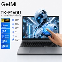 Ordinateur portable fin et léger pour l'éducation, prix d'usine, écran tactile IPS 15,6 pouces 10 points, Intel I5 6200U