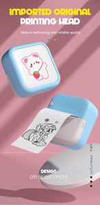 <span class=keywords><strong>Mini</strong></span> impresora térmica, fabricante de pegatinas portátil multifunción, foto instantánea, impresión sin tinta, compatible con conexión BT - Product Image 3