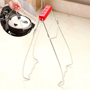 Stainless Steel Bowl <b>Tongs</b> Anti Scalding Steamer Plate Holder For Cooking Kitchen Use - Product Image 3