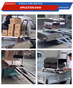 गोदाम के लिए पोर्टेबल इलेक्ट्रिक चालित कार्गो लिफ्ट सेलफ्लोडिंग हैंड कार्ट्स और ट्रॉली - Product Image 4