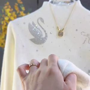 <span class=keywords><strong>Pull</strong></span> en maille pour <span class=keywords><strong>femme</strong></span>, <span class=keywords><strong>pull</strong></span> à sequins scintillants, diamants, tricot, automne hiver, col rond, <span class=keywords><strong>pull</strong></span> en maille - Product Image 5