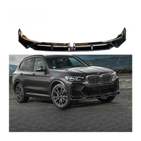 Becquet avant M-Tech noir brillant en ABS renforcé, ajustement direct pour BMW X4 G02 LCI 2022-2025, accessoire extérieur automobile