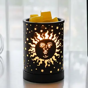 Cera Elétrica Tart Warmer Para Cera Perfumada Derrete Velas De Metal Lâmpada De Petróleo Para Decoração De Natal