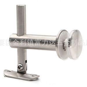 Stainless Steel Glass Connector Curved Movable Support Frame Fixed Bracket Stair Handrail Accessories <b>Wall</b> Bracket Household - Product Image 3
