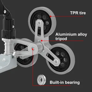 Gấp tay xe tải Heavy Duty gấp xe đẩy với telescoping xử lý có thể gập lại Xe đẩy cho hành lý du lịch tự động di chuyển công nghiệp