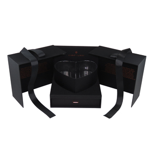 กล่องบรรจุภัณฑ์ของขวัญช่อกุหลาบลิ้นชักสองชั้นรูปทรงหัวใจหรูหราออกแบบได้ตามต้องการสำหรับวันวาเลนไทน์ - Product Image 4