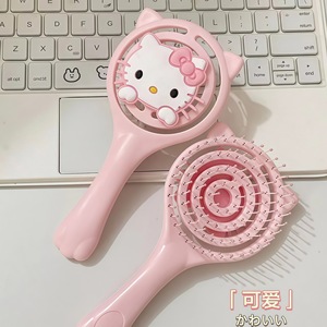 หวีจัดแต่งทรงผมแบบฟูฟ่องทรงหัวกะโหลกสูงรูปทรงลูกอม Candy Hollow ปี 2026 สีมาการอง สำหรับผู้หญิง ขนาดกะทัดรัด ทำจากไนลอน กันน้ำ - Product Image 5