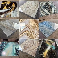 Panel de Pared Decorativo para Interiores, Moderno, de PVC, con Diseño de Mármol Damasco, Resistente al Fuego, para Apartamentos, Solución de Diseño Gráfico