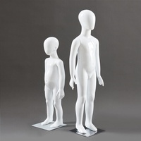 Mannequins Enfant Entiers en Plastique, Présentoirs de Vêtements pour Enfants en Position Debout