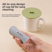 Sous-verre en silicone au design moderne avec isolation thermique, résistant à la chaleur, anti-poussière, couvre-tasse