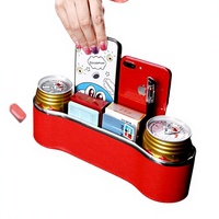 Boîte de rangement en cuir pour voiture, organiseur d'espace entre les sièges, console centrale, bac de rangement multifonctionnel pour petits objets, fabriqué à Guangzhou