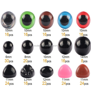 الجملة سلامة عيون دمية بلاستيكية وأنوف مع غسالات لعبة لينة ديي الحرفية - Product Image 3