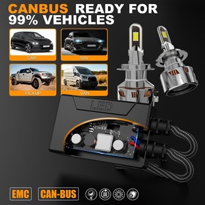 Công suất cao <span class=keywords><strong>Led</strong></span> Đèn Pha Bóng đèn H7 H4 180 Wát 20000LM <span class=keywords><strong>CANBUS</strong></span> tự động hệ thống chiếu sáng - Product Image 6