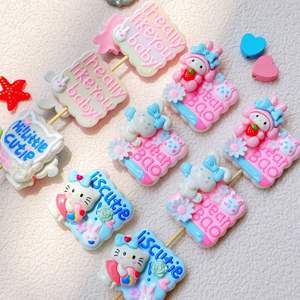 2025 New Cartoon <b>Sweet</b> Book-Shaped Acrylic Beads Mix Colors <b>Plastic</b> Materials for DIY Daily or School Jewelry Making Wholesale - Product Image 2