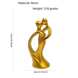 Día <span class=keywords><strong>de</strong></span> San Valentín <span class=keywords><strong>pasión</strong></span> pareja resina escultura 3D decoración romántica boda hogar resina patrón modelo - Product Image 6