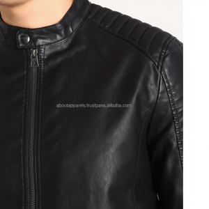 Veste et manteaux de moto en cuir de mouton, vêtements de haute qualité personnalisés, en cuir véritable - Product Image 1