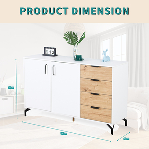 Gỗ Hiện Đại lưu trữ tự chọn giọng tủ với kệ điều chỉnh và 4 ngăn kéo - Product Image 6