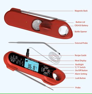 Réponse rapide 2 en 1 thermomètre <span class=keywords><strong>de</strong></span> barbecue alimentaire <span class=keywords><strong>liquide</strong></span> <span class=keywords><strong>de</strong></span> viande étanche numérique <span class=keywords><strong>pour</strong></span> la <span class=keywords><strong>cuisson</strong></span> du gril <span class=keywords><strong>de</strong></span> barbecue avec rétro-éclairage - Product Image 5