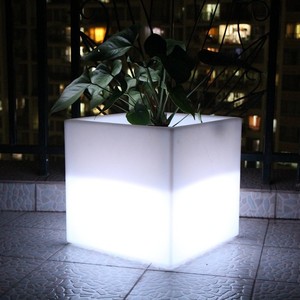 <span class=keywords><strong>Pot</strong></span> <span class=keywords><strong>de</strong></span> fleurs lumineux LED intelligent E, IP65, résistant aux intempéries, alimenté par énergie solaire, décoration extérieure, 16 couleurs RVB, batterie, montage mural pour <span class=keywords><strong>terrasse</strong></span>, jardin - Product Image 1