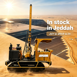 Máquina Hidráulica para Hincar Postes Solares, Plataforma de Perforación Solar con Martillo y Perforación de Roca para Proyectos Solares en Arabia Saudita - Product Image 4