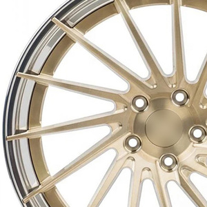 Jantes de <span class=keywords><strong>voiture</strong></span> 2 pièces 19 20 21 22 23 24 26 pouces 5x120.65 5x127 Jantes en alliage forgé concave brossé or poli pour Chevrolet Impala - Product Image 5