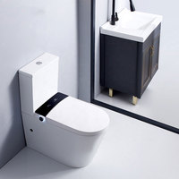 Télécommande sans fil stérilisation automatique Turbine d'eau chaude nettoyage siège de toilette