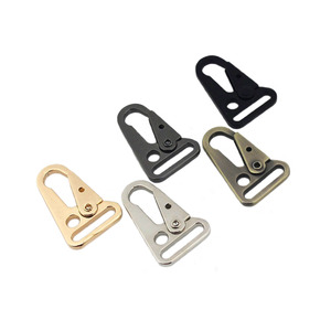 Cloxy 25/32/38Mm Kim Loại Olecranon Móc Sling Clip Clasp <span class=keywords><strong>Matt</strong></span> Đen Carabiner Snap Hook Cho Ba Lô Vải Vành Đai - Product Image 4