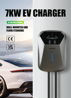 Cargador de Vehículos Eléctricos CA Modelo para EE. UU. y Europa: Estación de 22KW con Pantalla, Enchufe Tipo 2, Protocolo OCPP.