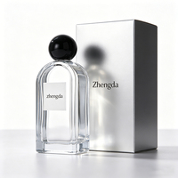 Expédition rapide, flacons de parfum vides en verre cylindriques de qualité supérieure, 30 ml, 100 ml, bouchon rond, vaporisateur à pression, flacons rechargeables portables