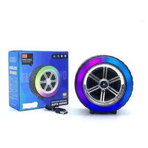 High Quality Bluetooth Speaker Dynamic Wheel Speaker Mini Wireless Outdoor Subwoofer Speaker Special Design