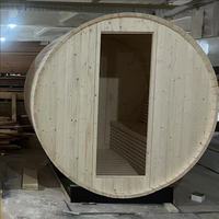 Vente flash : Sauna finlandais en cèdre moderne pour 4 personnes, chauffage électrique, panneau de commande informatisé, vapeur humide, villa
