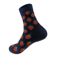Chaussettes de sport décontractées pour jeunes, antidérapantes, respirantes, de haute qualité, motif imprimé automne, technique de tricotage, taille unique