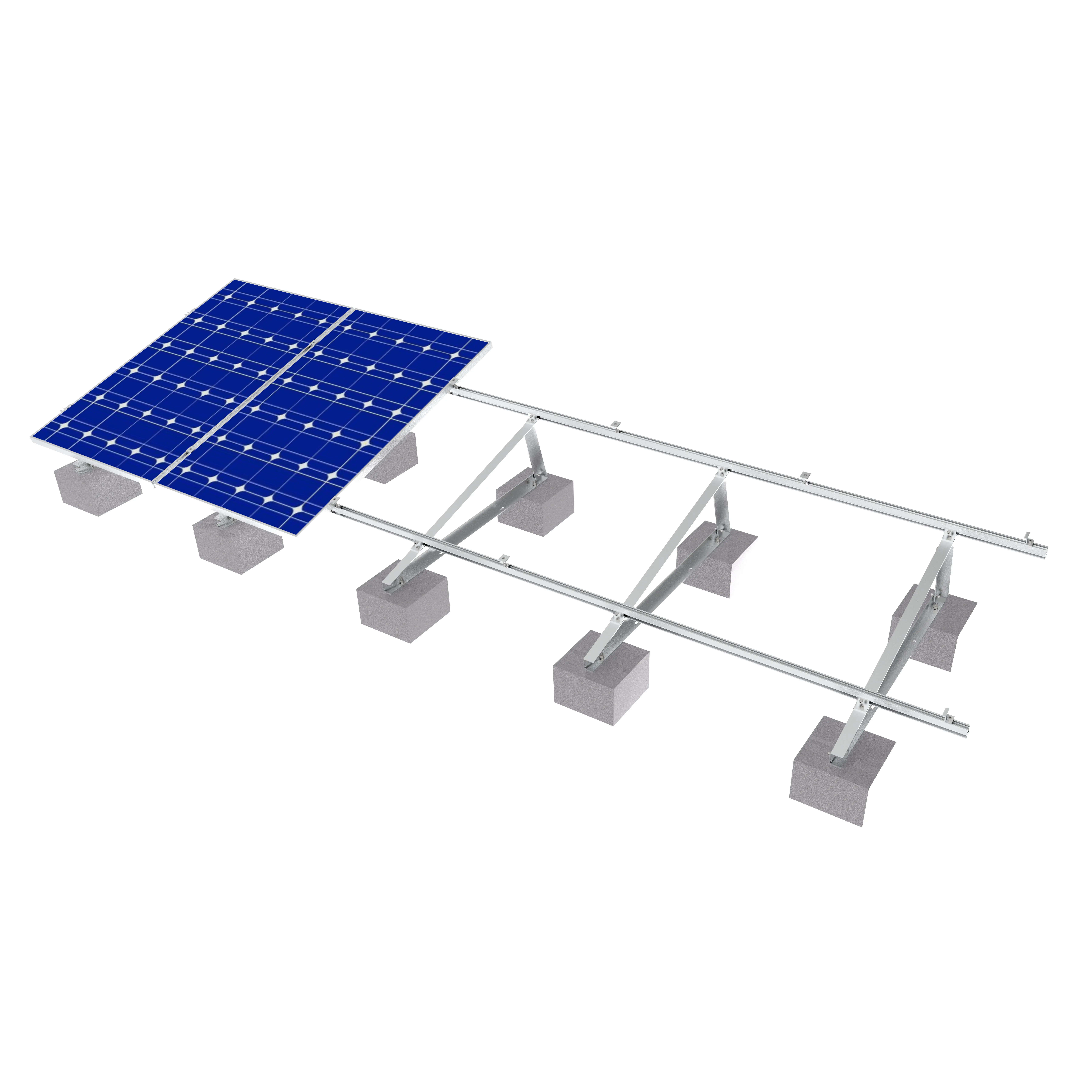 Staffe di montaggio economiche del pannello solare del tetto piano del supporto del pannello solare
