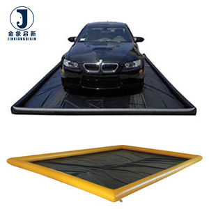 Tapis de confinement pour zone de lavage industrielle OEM |   Bâche en PVC tissée unie sur mesure, robuste, pour garage, concessionnaire, lavage de camions - Product Image 5