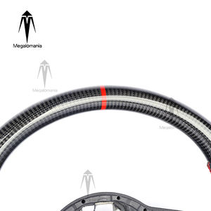 พวงมาลัย LED คาร์บอนไฟเบอร์แท้เหมาะสำหรับ VW MK7 GTI MK6 R GLI Golf 7 CC POLO GTD GTE R-LINE R - Product Image 5