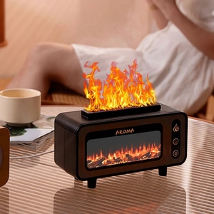 <span class=keywords><strong>Precio</strong></span> al por mayor llama chimenea aroma difusor aceite esencial <span class=keywords><strong>humidificador</strong></span> <span class=keywords><strong>de</strong></span> <span class=keywords><strong>aire</strong></span> 200ML Vintage chimenea fuego aceite difusor para el hogar - Product Image 4
