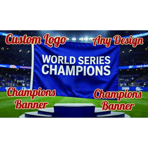 Impresión Personalizada con Cualquier Diseño o Logotipo, Bandera de Campeones de la Liga Americana <span class=keywords><strong>para</strong></span> Equipos Deportivos, Interior y Exterior - Product Image 2