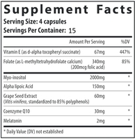 Vitamine Prénatale et Suppléments de Fertilité pour Femmes Soutiennent l'Ovulation et la Qualité des Ovules avec Myo-Inositol et Folate