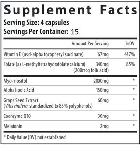 Suplementos vitamínicos prenatales para la fertilidad para mujeres que apoyan la ovulación y la calidad del óvulo con mioinositol y folato - Product Image 2