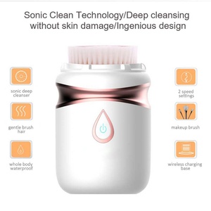 Sonic Vibration Waterproof Gentle Facial Cleansing Brush Portable Face Brush Cleansing - Product Image 4