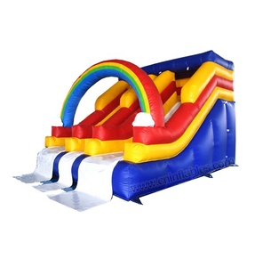 Orient inflatables cầu vồng Inflatable hồ bơi bên trượt nước với TRƯỢT KÉP - Product Image 1