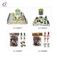 Jeu de soldats en plastique miniature pour enfants, bon marché, pour jouer à l'intérieur