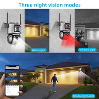 ICSEE Nueva cámara CCTV binocular de 6 MP Vigilancia para el hogar HD WIFI Puerto de red cableado inalámbrico Cámara IP