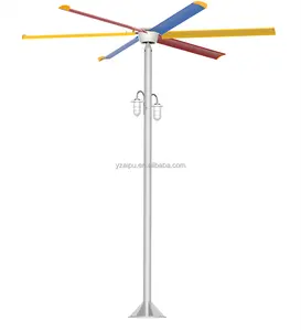 מאוורר מוט אוויר עומד 3.8 מטר 13 רגל מאווררי HVLS חיצוניים ניידים