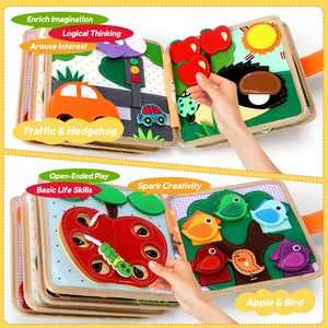กระดานกิจกรรมสำหรับเด็กเล็ก หนังสือกิจกรรมเสริมพัฒนาการ ของเล่นเสริมประสาทสัมผัสสำหรับเด็ก กระดานกิจกรรมเพื่อพัฒนาทักษะการเคลื่อนไหวอย่างละเอียดสำหรับเด็ก - Product Image 3