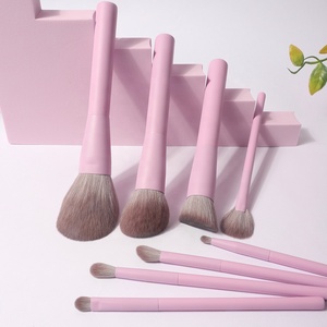 8 Cái Chất Lượng Cao Màu Hồng Dễ Thương Mắt Xác Định Bao Giờ Beauty Vegan Tùy Chỉnh Nhãn Hiệu Riêng Mỹ Phẩm Make Up Brushes - Product Image 4
