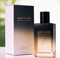 Flacon de parfum en verre rectangulaire dégradé de 30, 50, 100 ml, boîte cadeau, option de logo personnalisé, contenant de parfum de luxe