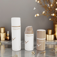 Pot de pompe sans air en plastique personnalisé de haute qualité 15ml 30ml 50ml PP Lotion sous vide crème shampooing bouchon à vis emballage de beauté